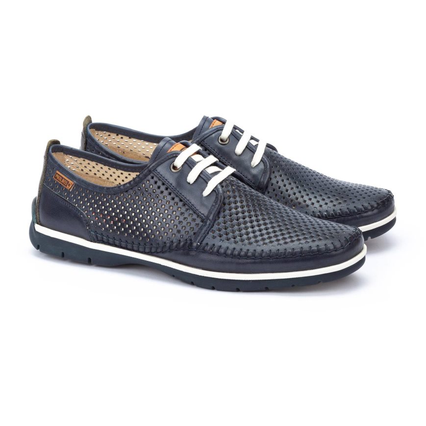 Men's Pikolinos MARBELLA Boat Shoes Blue | NZ B5QA219